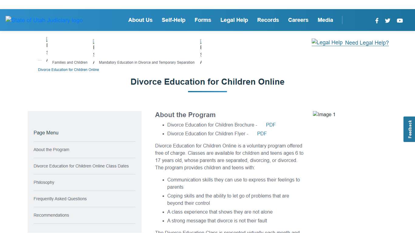 Divorce Education for Children Online